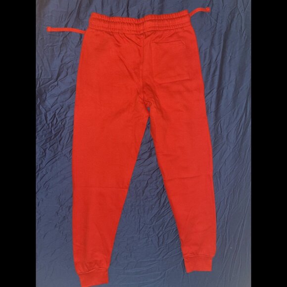Brand New!! Never Worn Red Joggers W/ Design - Picture 2 of 4